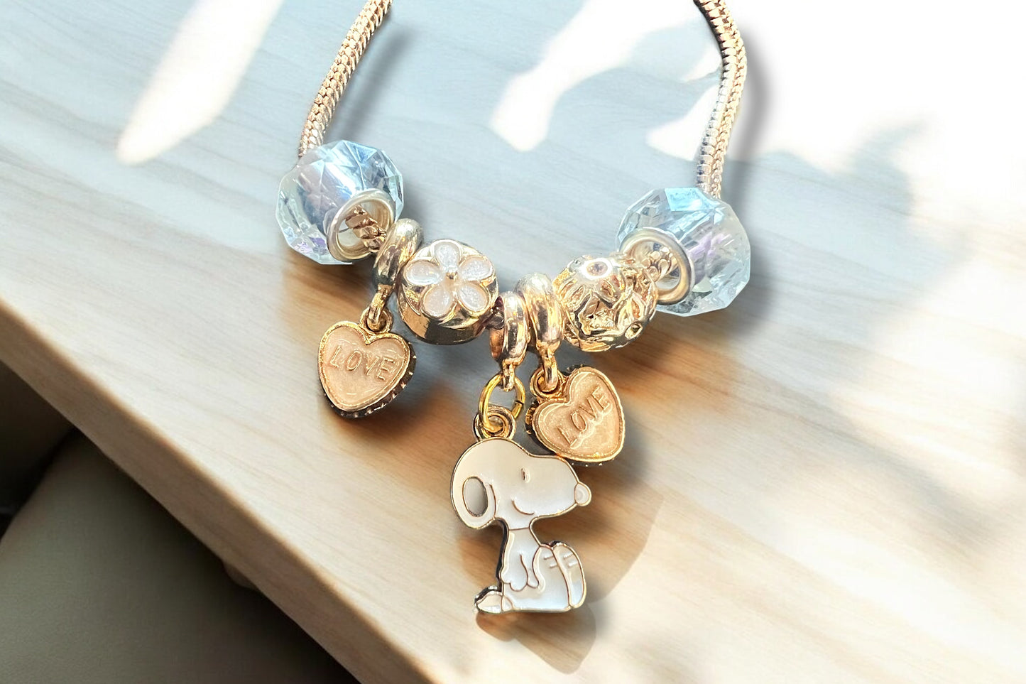 Cute Dog Love Charm Bracelet