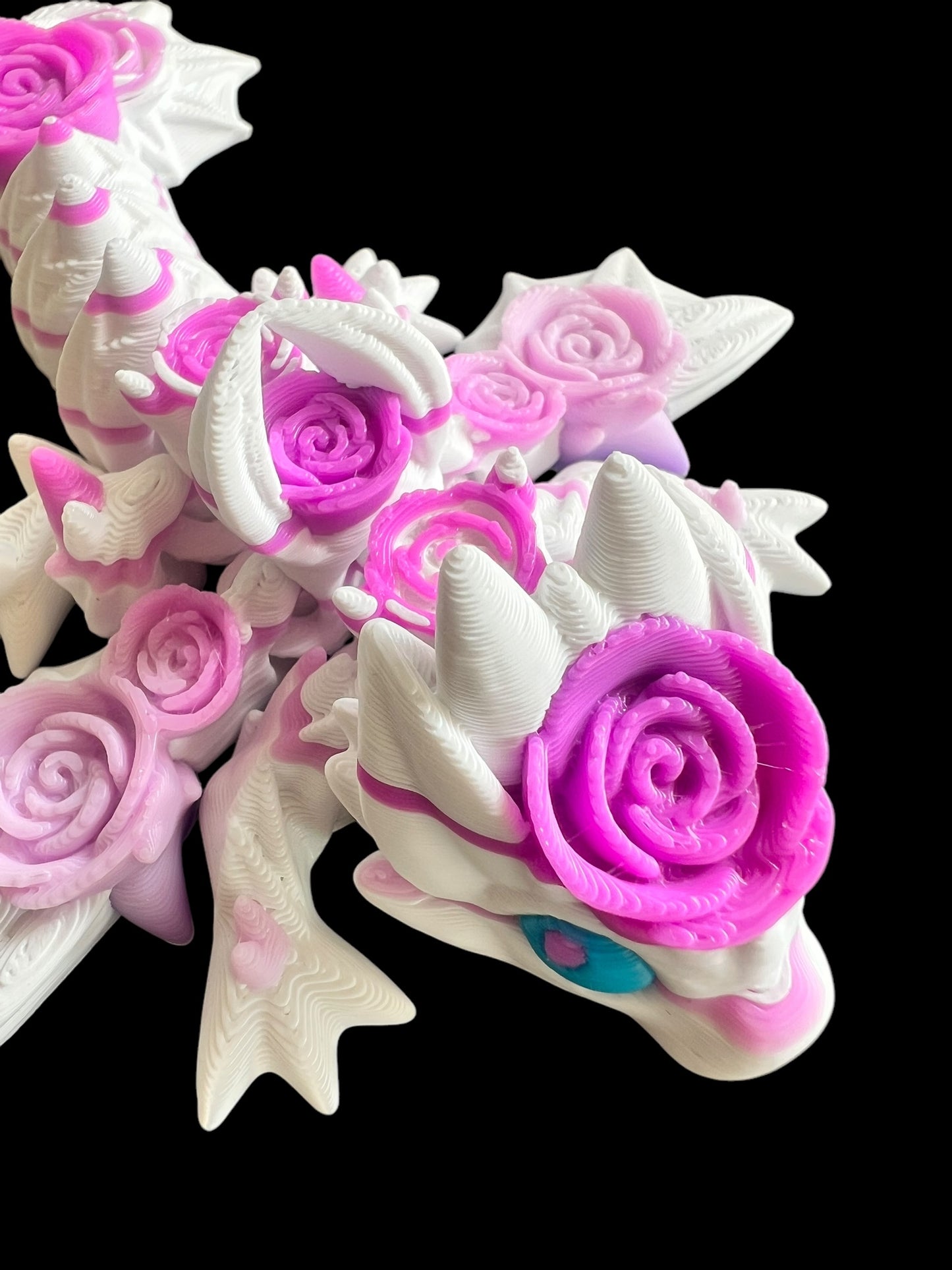 Rose And Fire Dragon 3D printed dragon