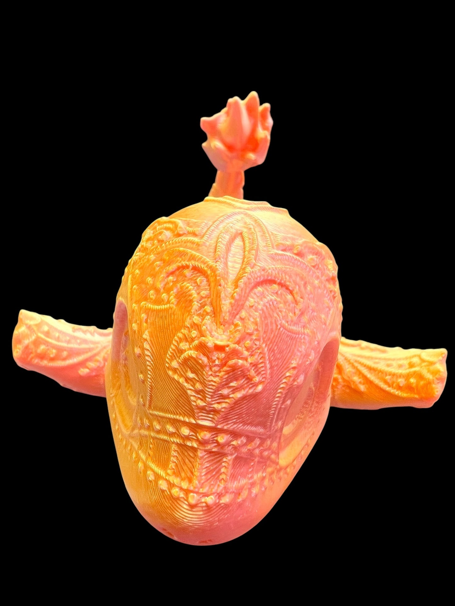 Gradient Orange 3D Character