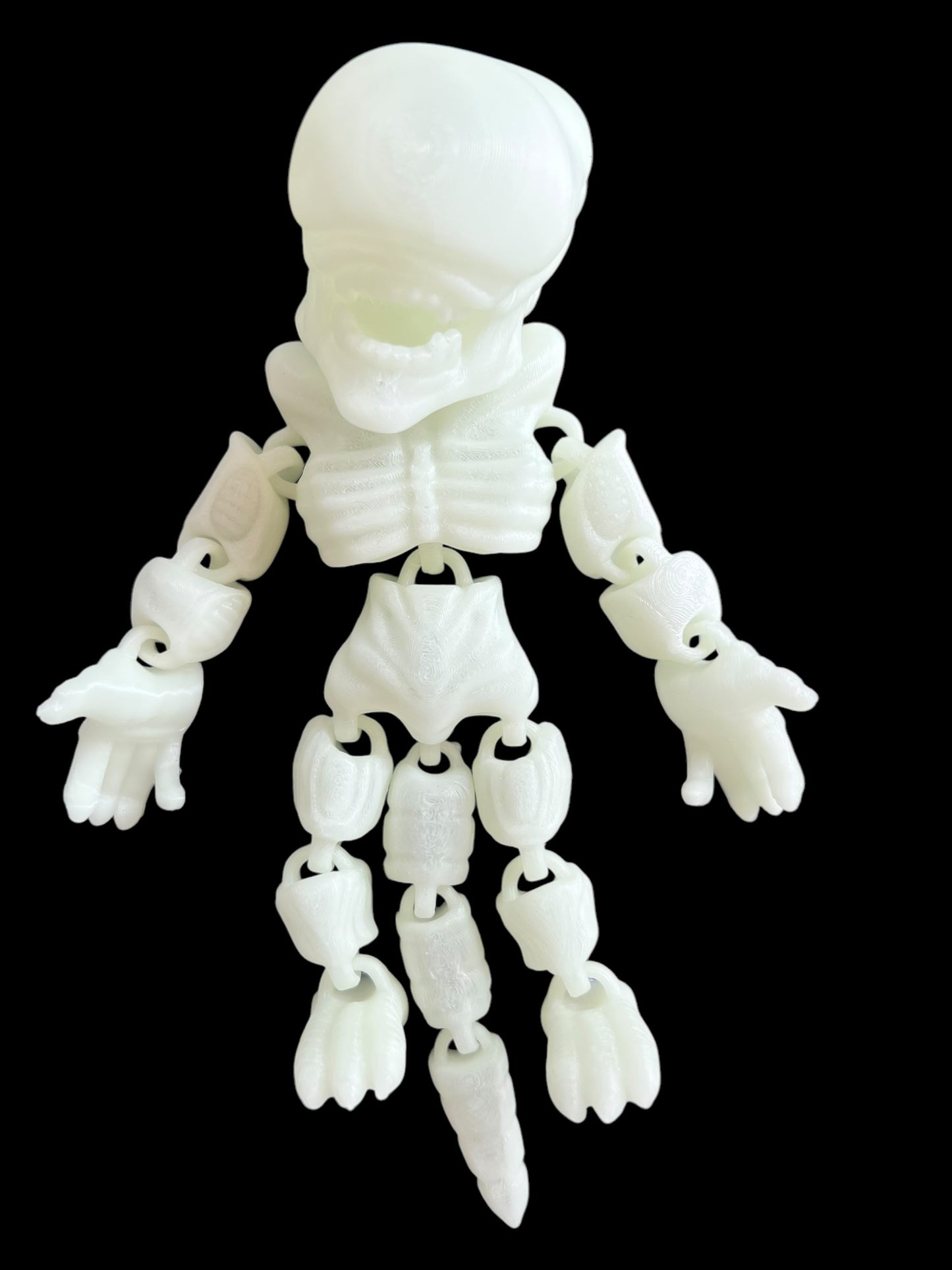 Alien Creature Glow in Dark 3D Printed