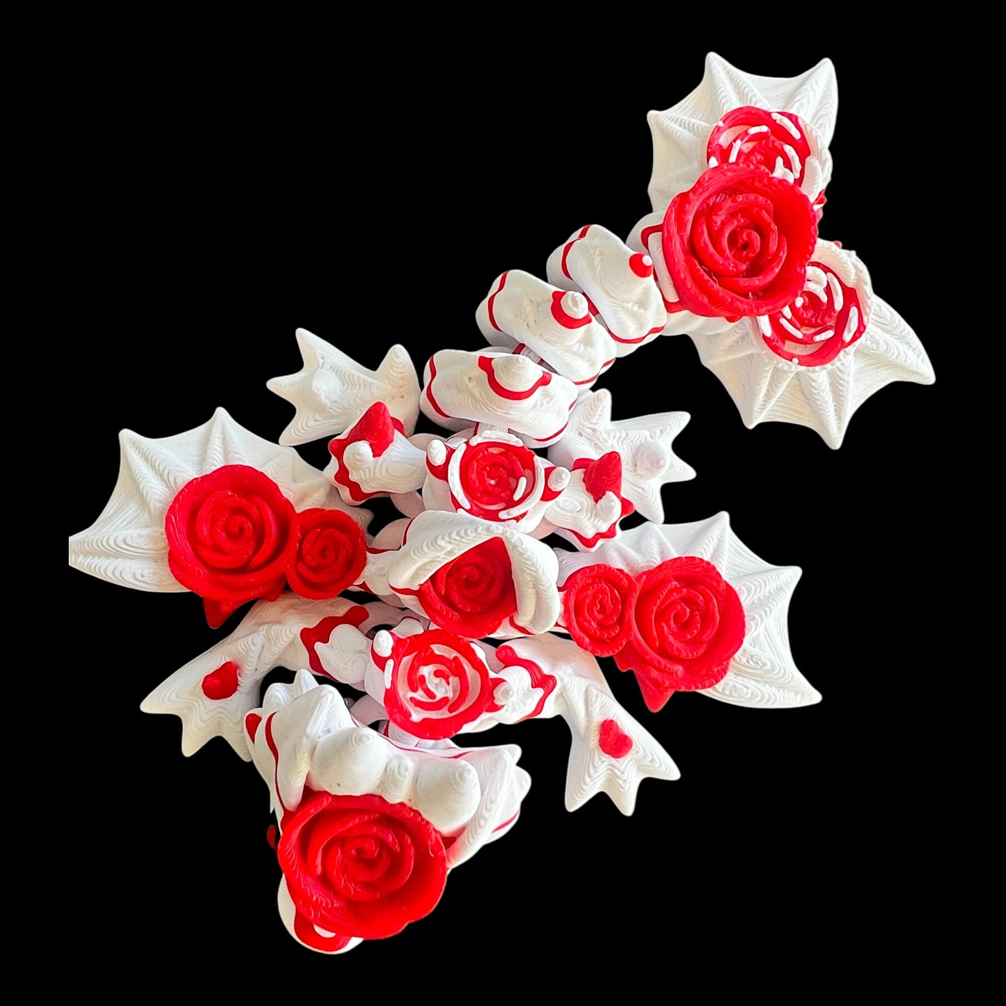 Rose And Fire Dragon 3D printed dragon