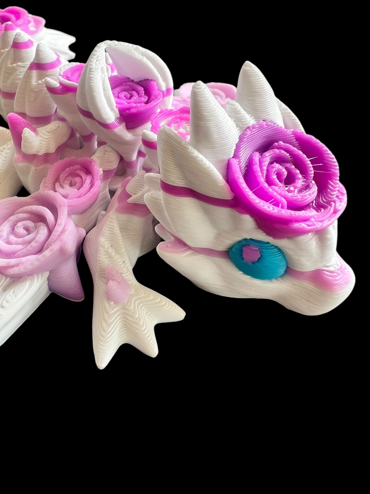 Rose And Fire Dragon 3D printed dragon