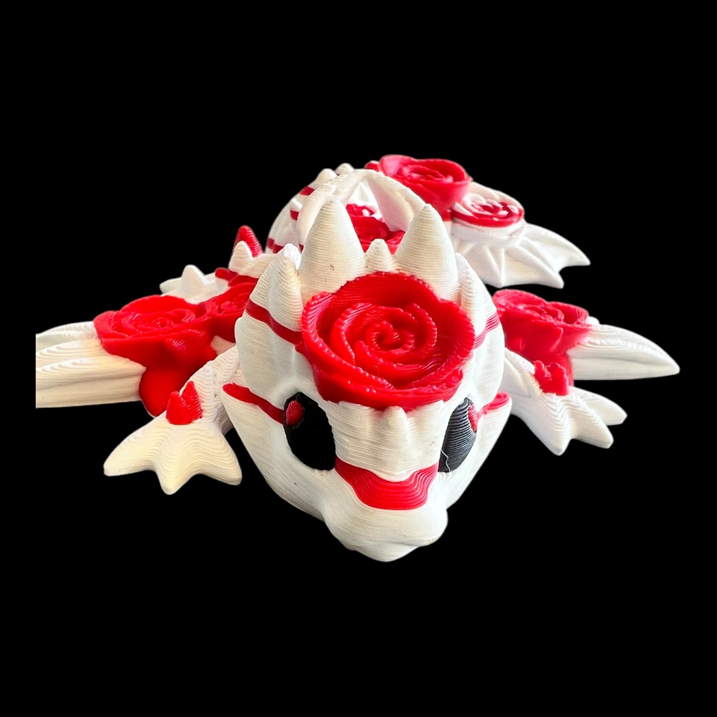 Rose And Fire Dragon 3D printed dragon