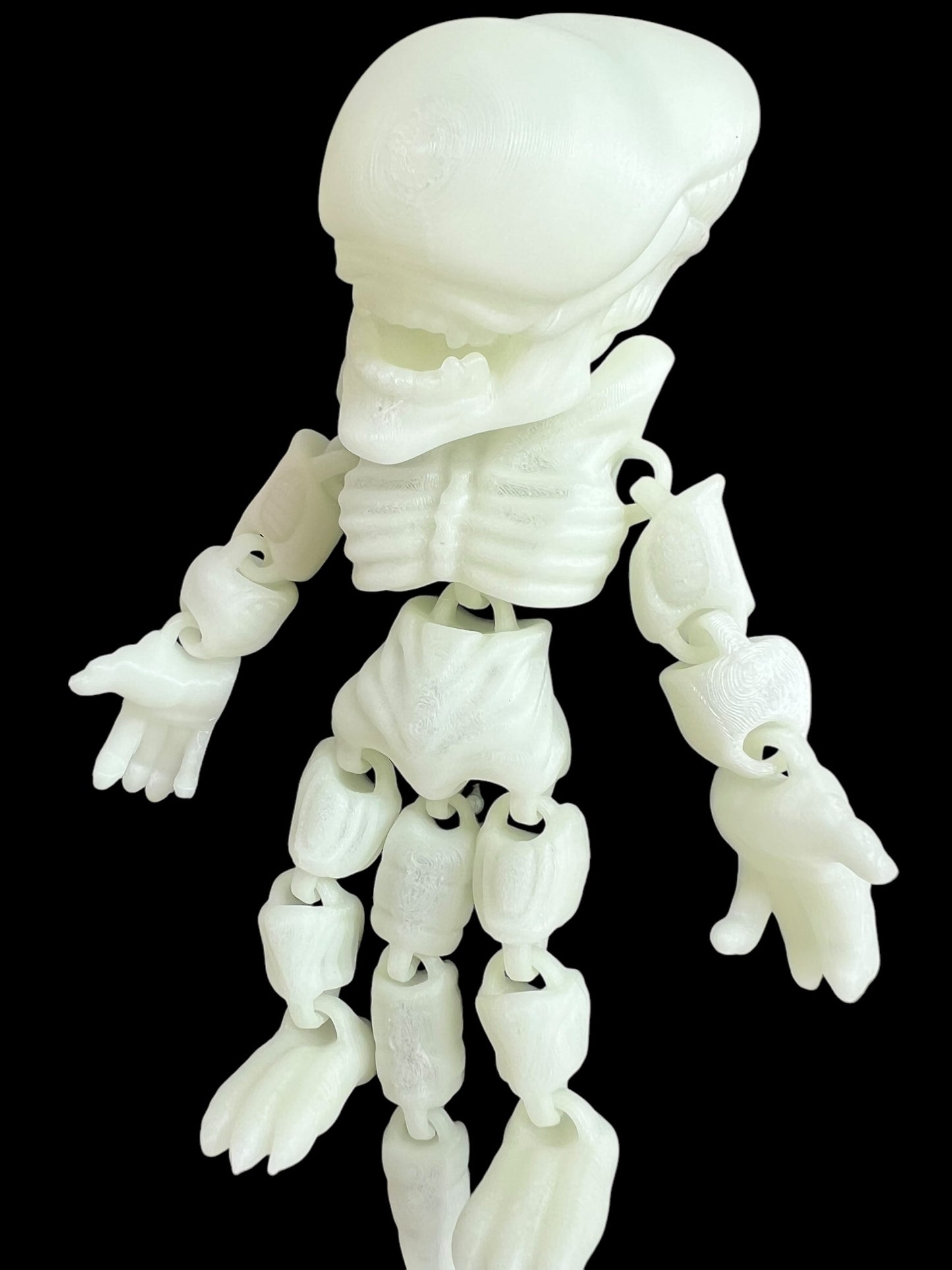 Alien Creature Glow in Dark 3D Printed