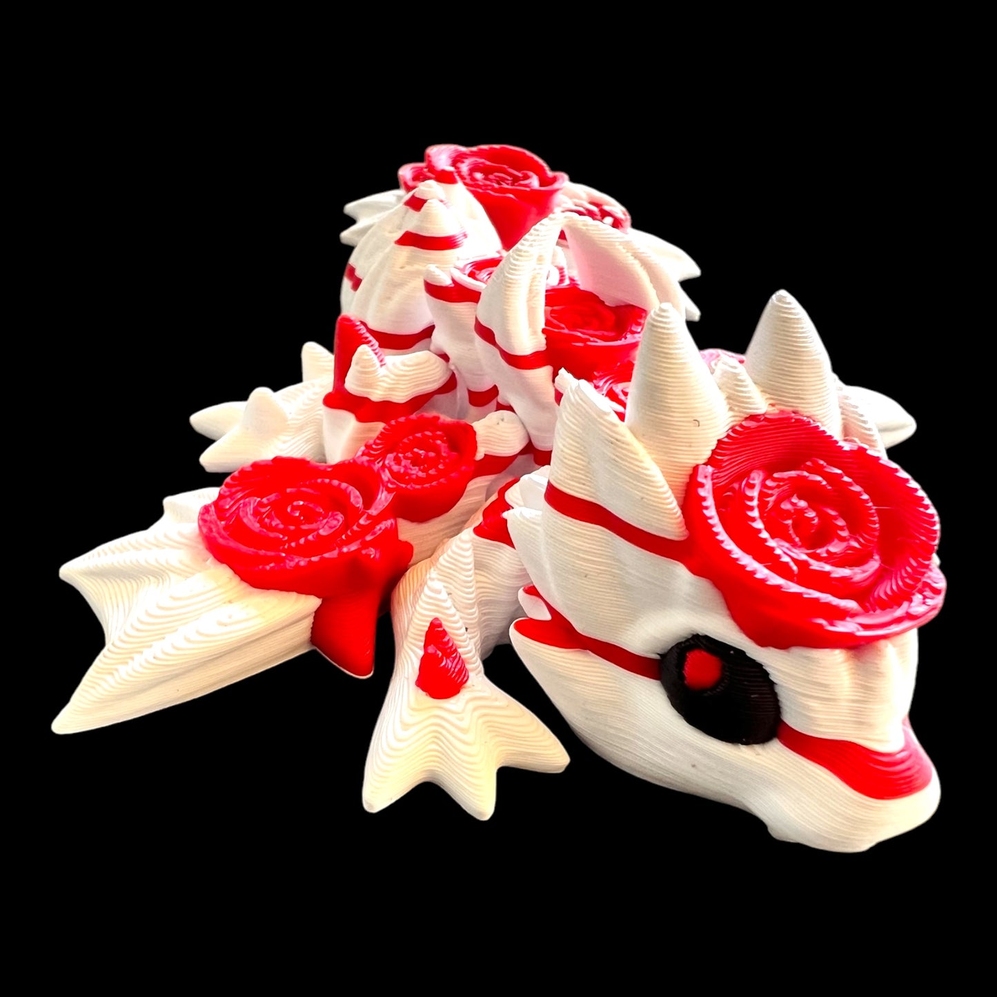 Rose And Fire Dragon 3D printed dragon
