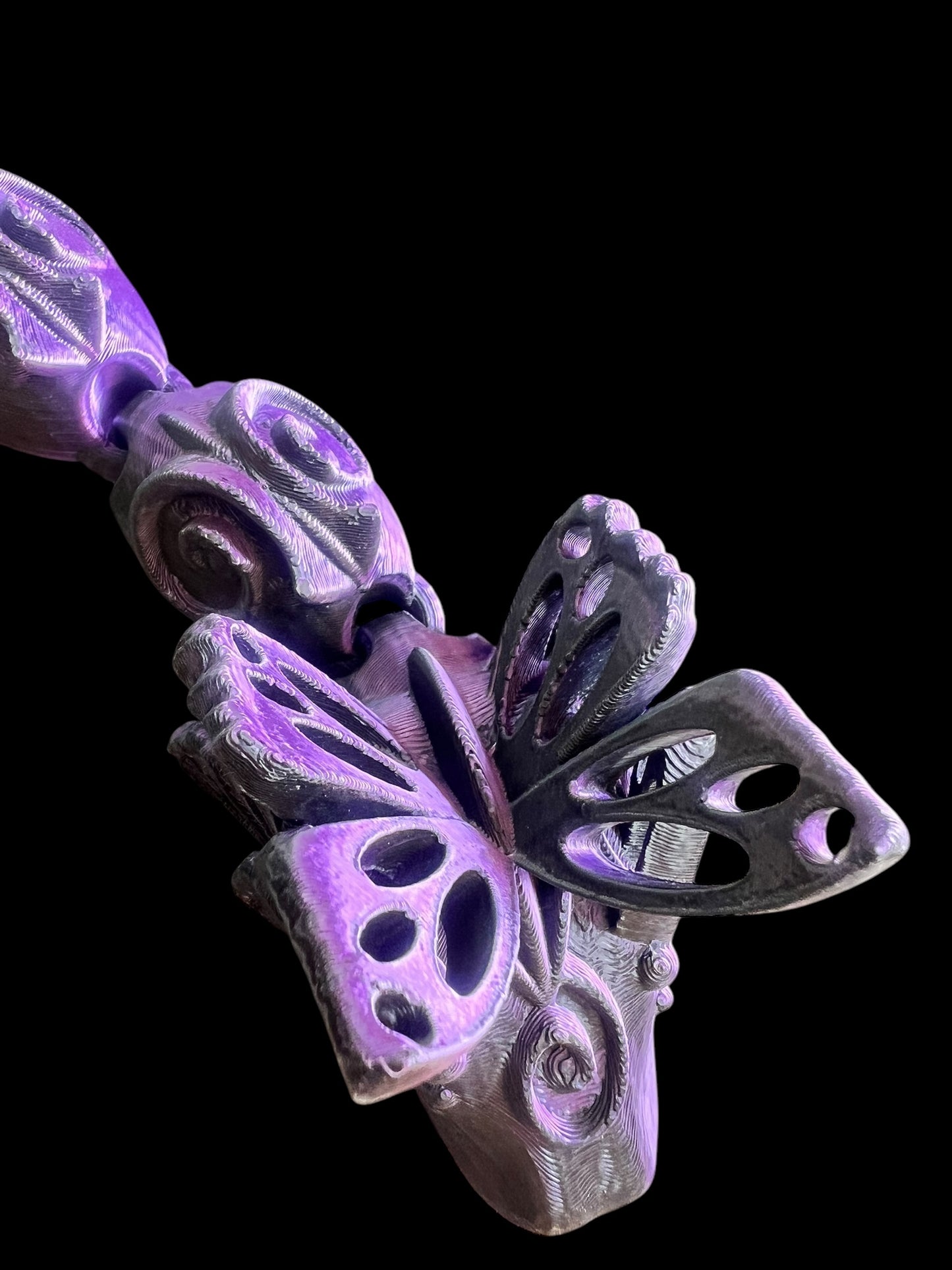 Purple Butterfly 3D Printed Snake