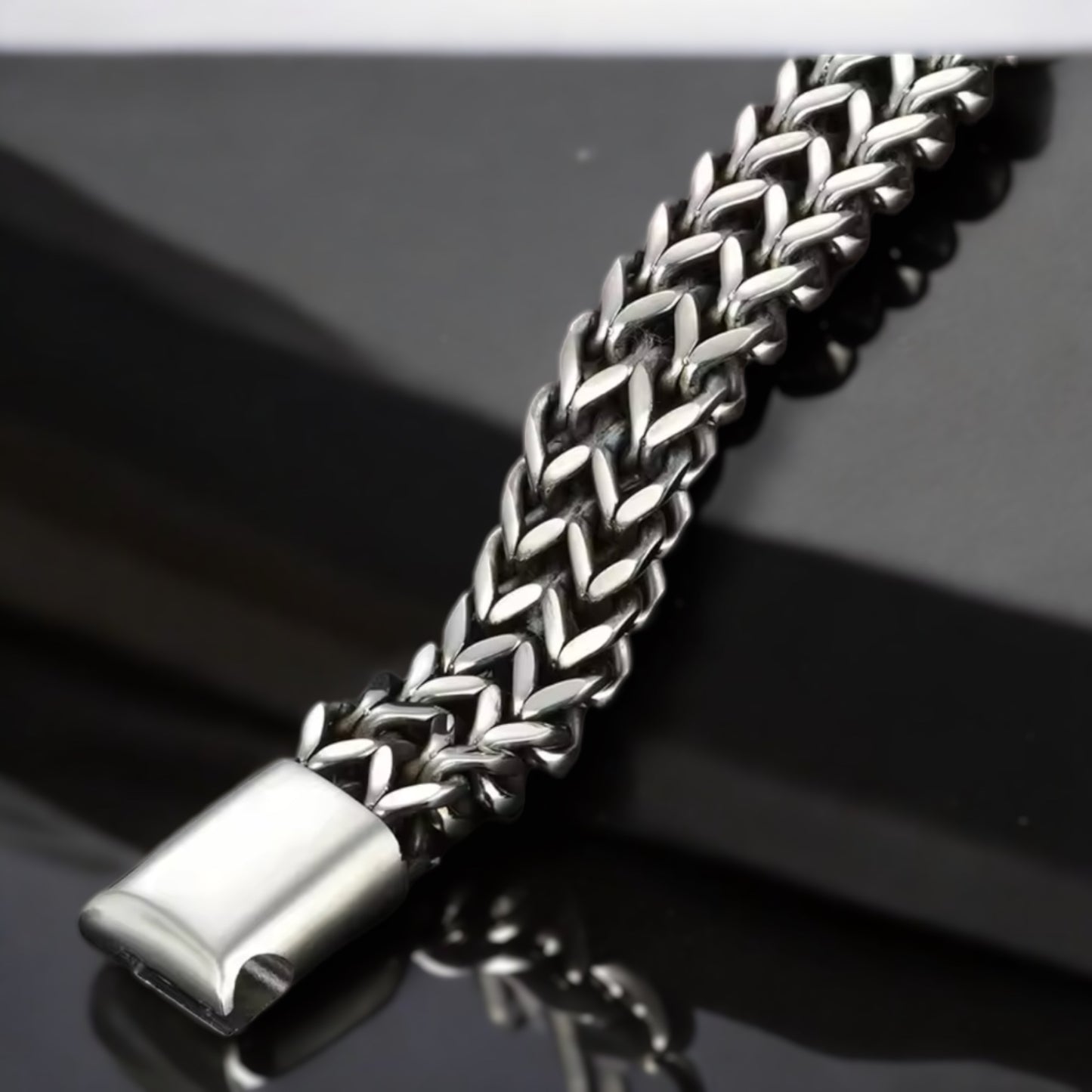 Braided Double Stainless Steel Bracelet