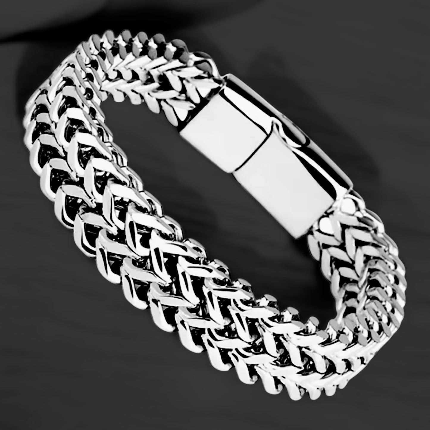 Braided Double Stainless Steel Bracelet