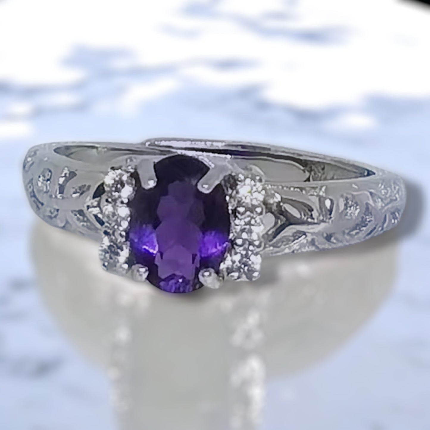 Amethyst Dreams 925 Sterling Silver Ring #67