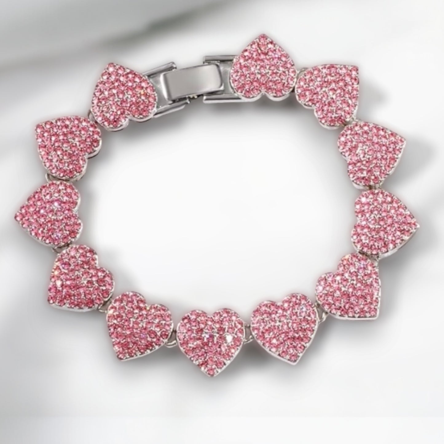 Pink Clouds Diamond Tennis Bracelet