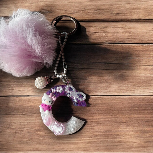 Hello Kitty Letter Keychain