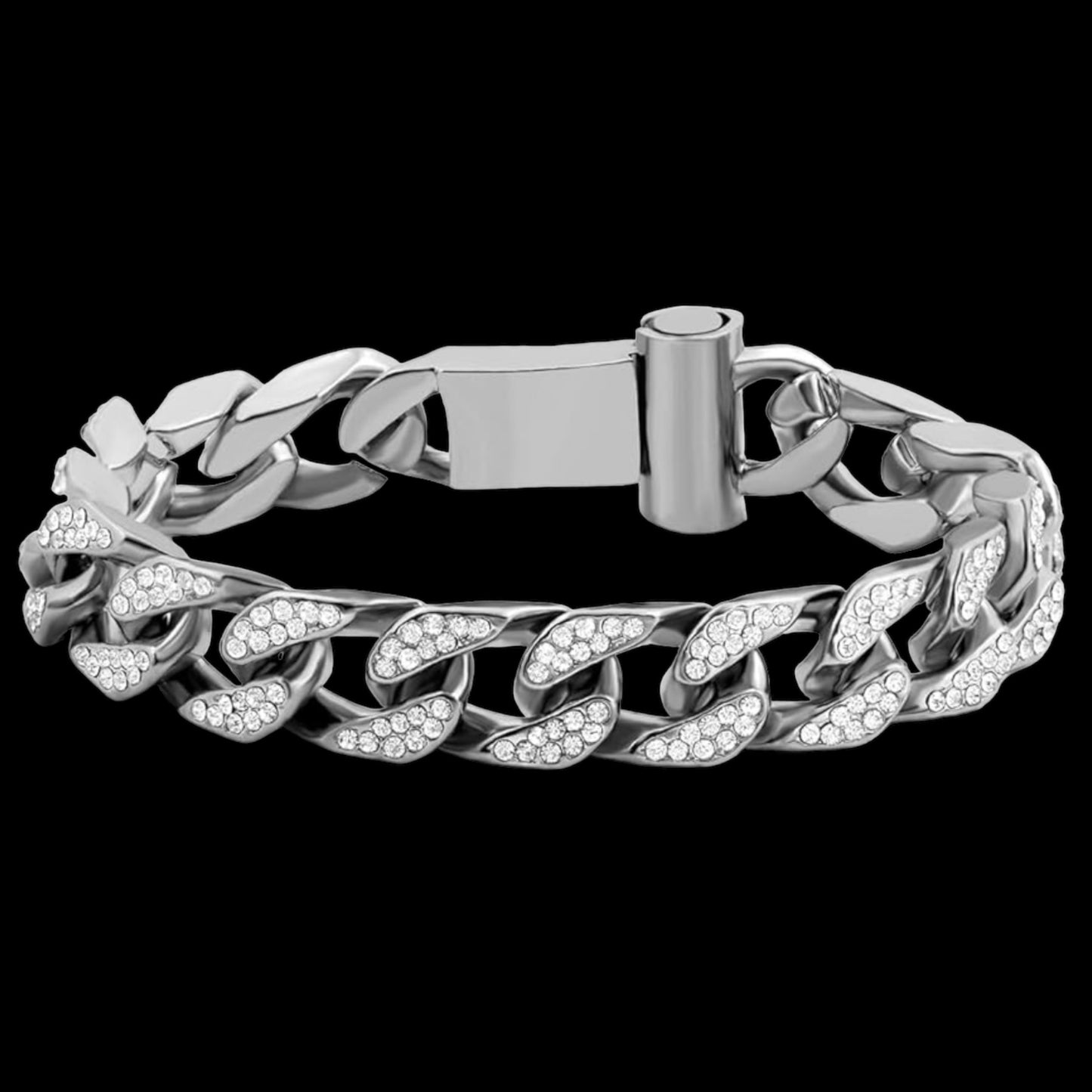 Cold As Ice Cuban Link Bracelet