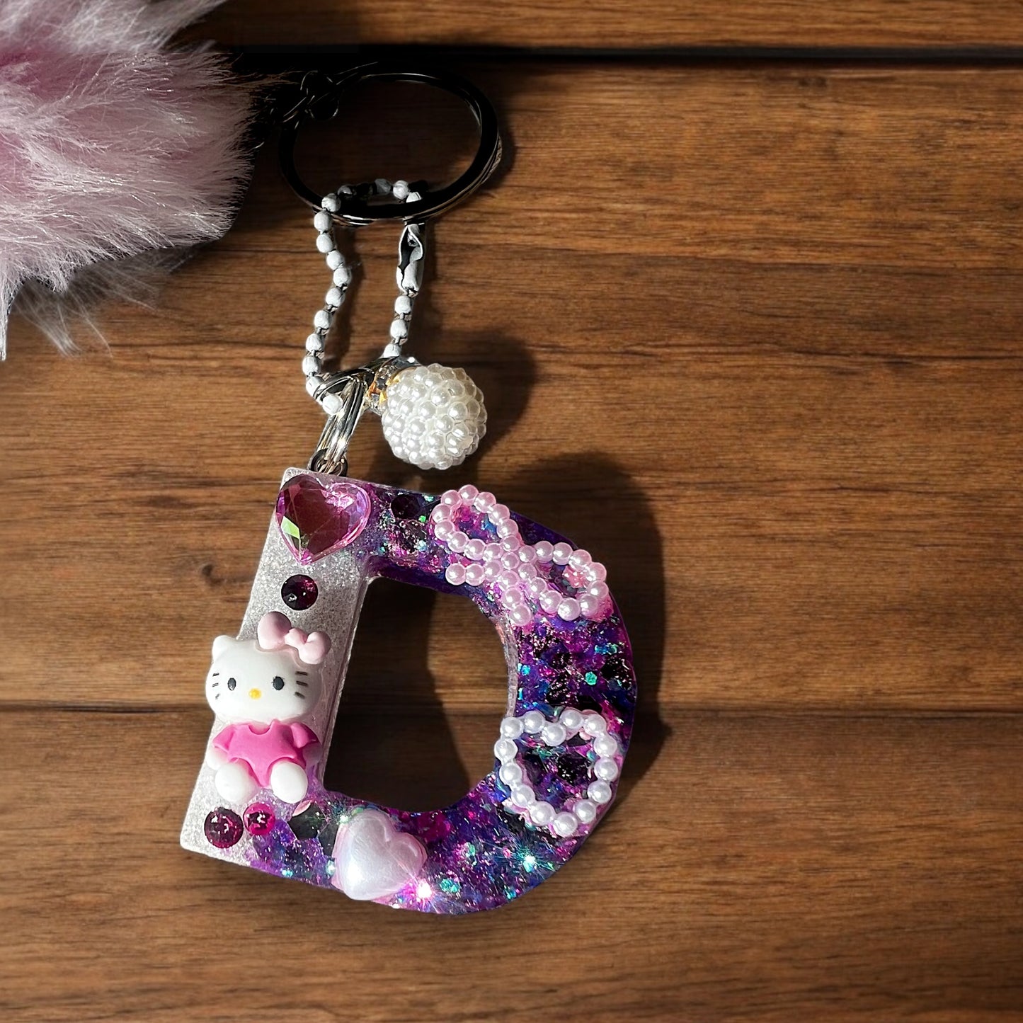 Hello Kitty Letter Keychain