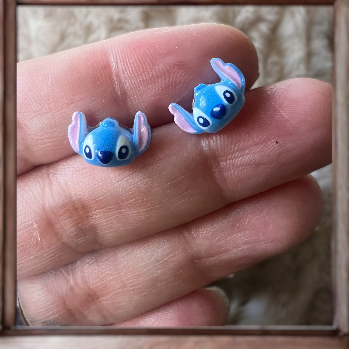 Stitch Post Back Earrings