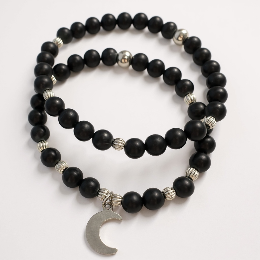 Moonlit Reflections Beaded Bracelet