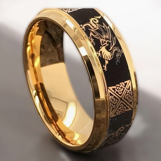 Dragons Tale Stainless Steel Ring