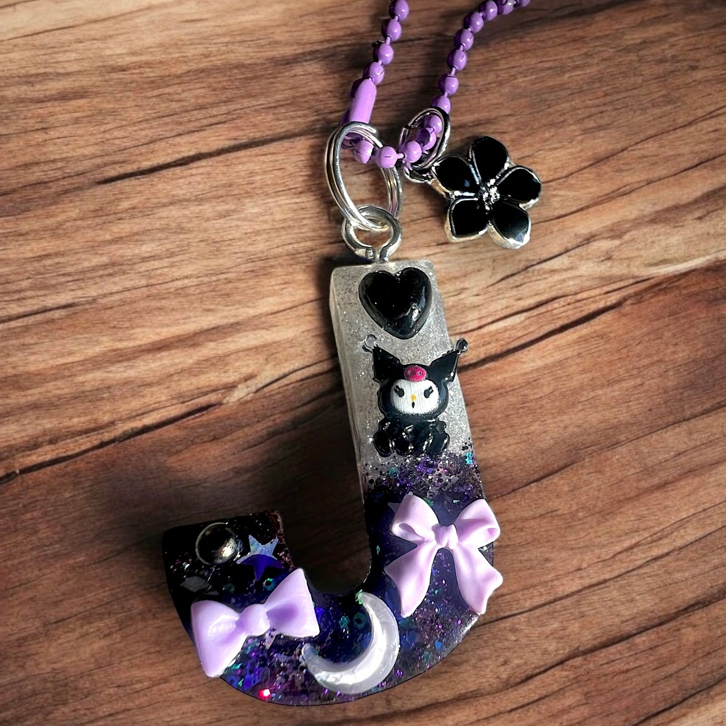 Kuromi Letter Keychain