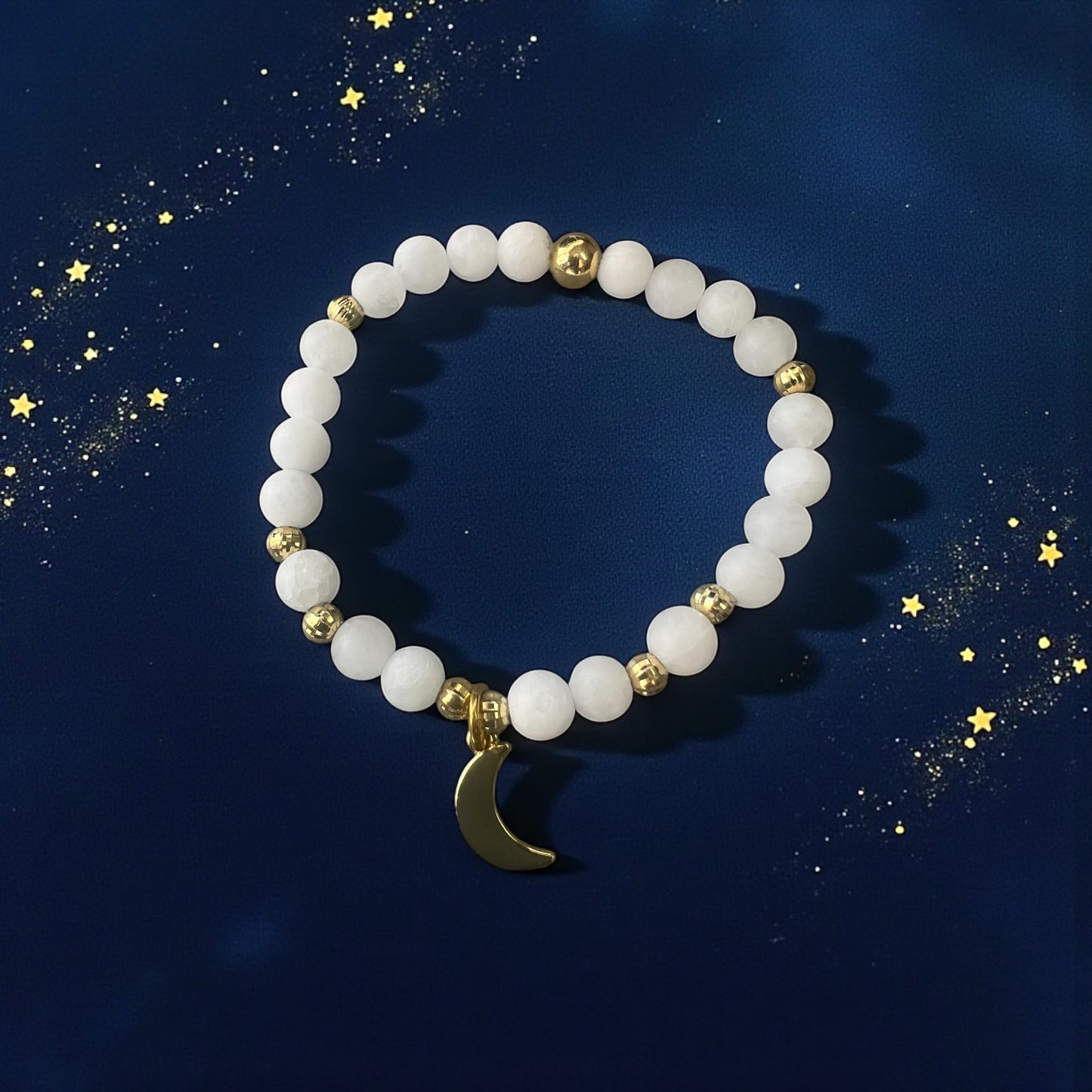 Moonlit Reflections Beaded Bracelet