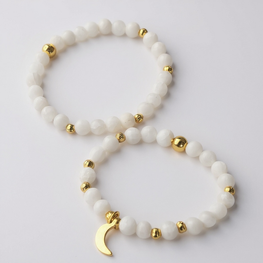 Moonlit Reflections Beaded Bracelet