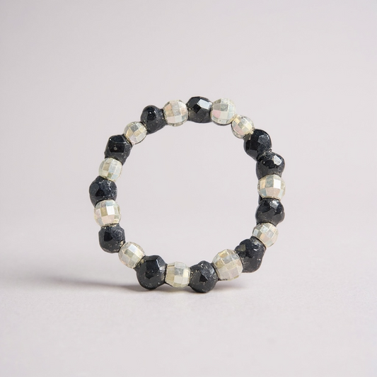 Moonstone Light Beaded Ring