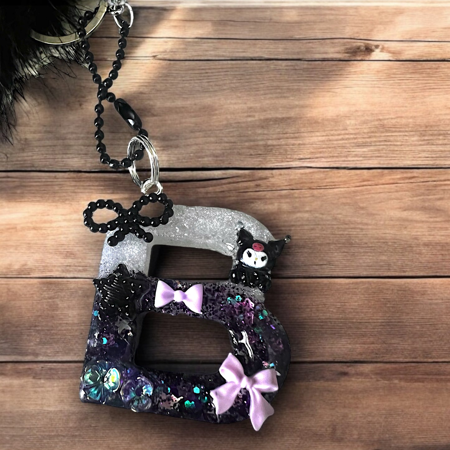 Kuromi Letter Keychain