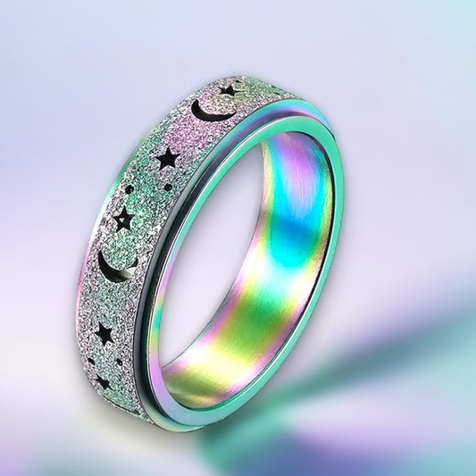 Stardust Anxiety Fidget Ring